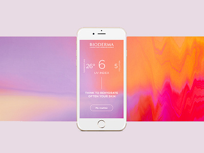 Bioderma Skincare Routine app gradient ui ux web webdesign