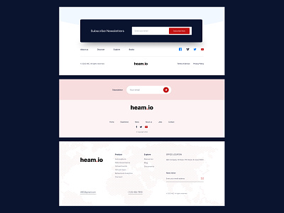 Footers for Web Design branding design elementor figma illustration logo typography ui ux vector