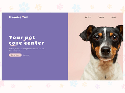 Pet Care - Web design branding design elementor figma illustration logo typography ui ux vector