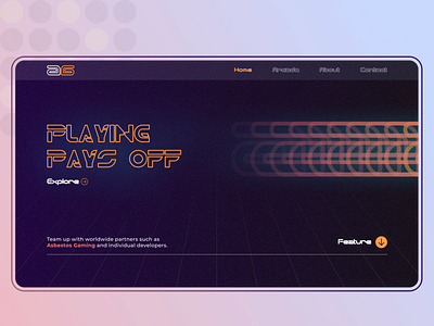 Asbestos Gaming - Webpage Design branding design elementor figma illustration logo typography ui ux vector