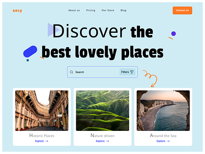 'ancy' - A Destination Website