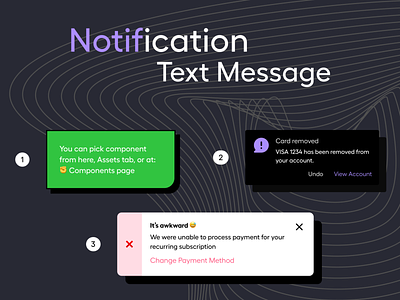 Notification Message UI Design