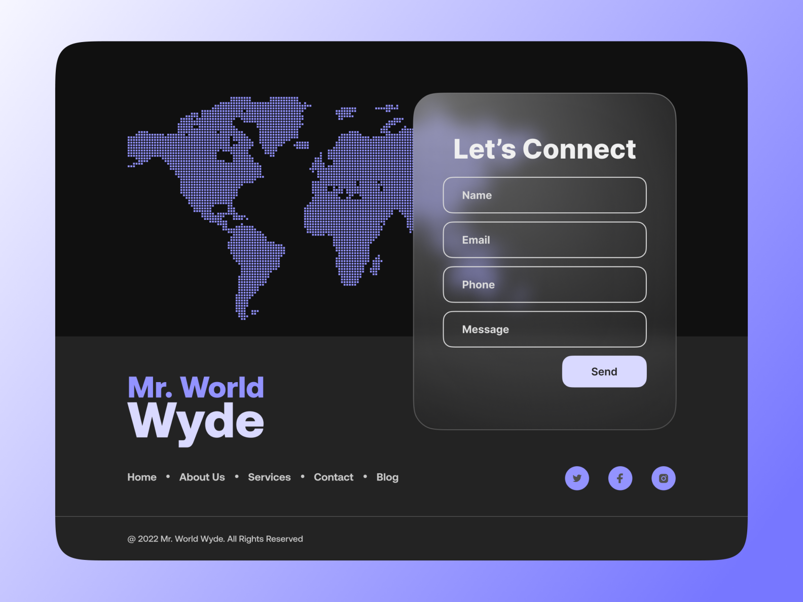 Contact UI by LYBCOUK on Dribbble