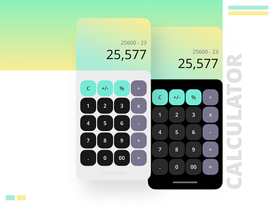 Calculator UI Design 3d animation branding design elementor figma graphic design illustration logo motion graphics typography ui ux vector