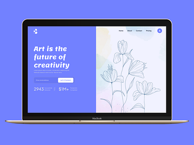 Art UI Mockup Design