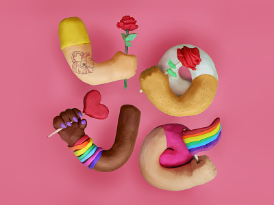 Love is love clay gay pride handmade handmadefont lgbt loveislove peace pride pridemonth queer sculpt worldpride