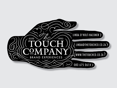 Hello Dribbble! business card debut shot flourish hand hospitality logo mantinia service industry silhouette touch
