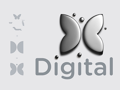 Digital Campus 01 branding butterfly dc e learning education growth logo mercury metamorphosis quicksilver transformation