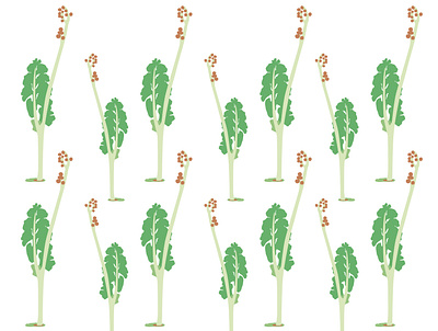 Warabi_grass design graphic design illustration textile wallpaper
