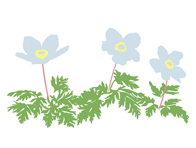 ichirinso_flower design flower graphic design icon illustration textile wallpaper