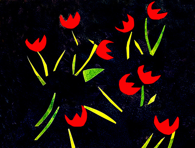 tulip_flower design graphic design illustration textile wallpaper