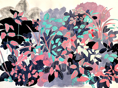 hakone winter graphic design illustration textile wallpaper