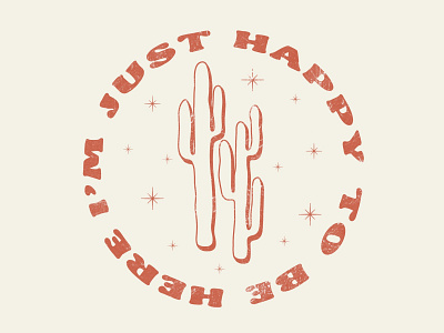 I'm Just Happy To Be Here design graphic design illustration procreate