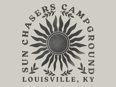 Sun Chaser Campground branding design graphic design illustration logo procreate typography