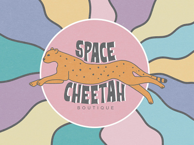 Space Cheetah branding design graphic design illustration logo procreate typography