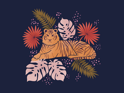 Tiger Illustration animal design illustration logo procreate tiger tigerillustration