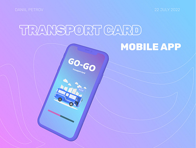 mobile app transport card app graphic design mobile app trasport ui vector