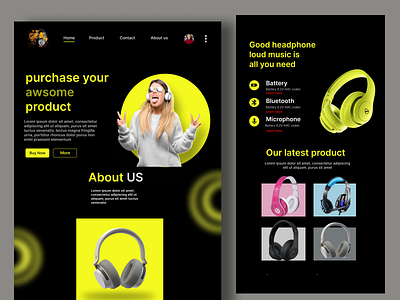 Product landing page design figma landing page product ui