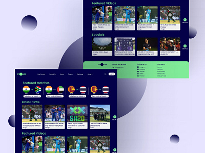 CricBuzz - Website Redesign news website web design web redesign webs ui website design website design concept website redesign website ui