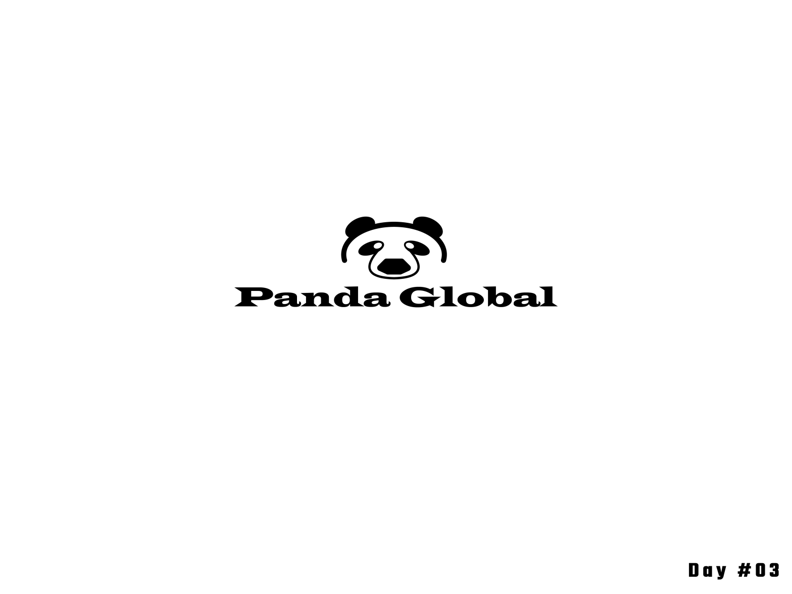 Daily Logo Challenge | Day #03 - Panda by thejus on Dribbble