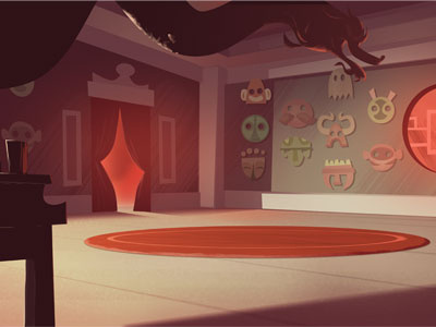 Masters Den animation background justin time painting