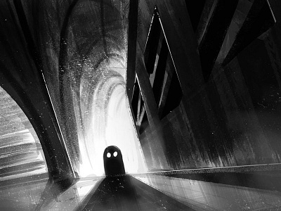 Ghost in the Subway Station ghost halloween illustration october