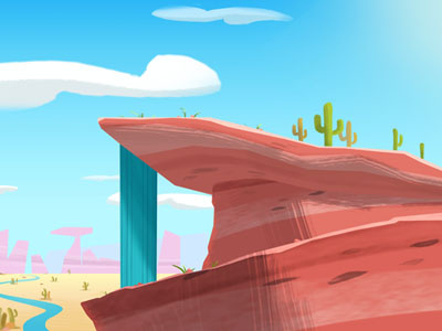 Wildwest animation background desert illustration justin time wild west