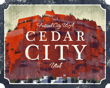 Cedar City, Utah cedar city everywhere project illustration utah