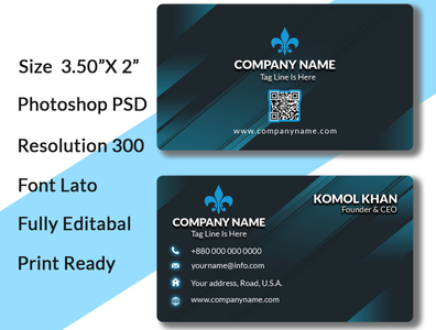 Digital Business Visiting Card/ Modern Business Visiting Card by Komol ...