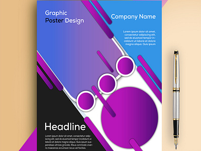 Digital Graphic Poster Design/ Business Poster Template