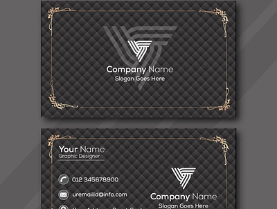 Modern Business Visiting Card|Formal Black White Visiting Card. design graphic design visitingcardtemplat