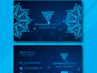 Modern Business Visiting Card|Formal Ace Blue Visiting Card. design graphic design visitingcardtemplat