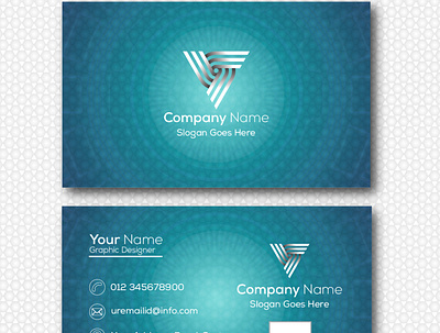 Modern Business Visiting Card|Formal Green Visiting Card design graphic design visitingcardtemplat