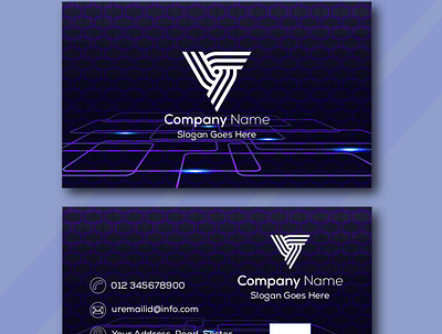 Modern Business Visiting Card|Formal Navy Blue Visiting Card design graphic design visitingcardtemplat