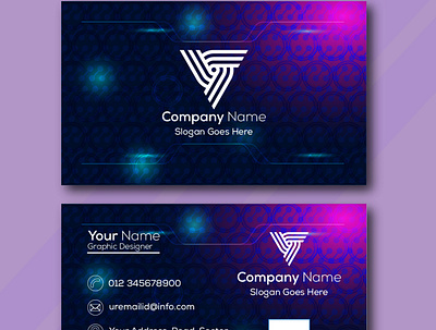 Modern Business Visiting Card|Formal Navy Blue Visiting Card design graphic design visitingcardtemplat