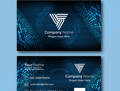 Modern Business Visiting Card|Formal Navy Blue Visiting Card design graphic design visitingcardtemplat