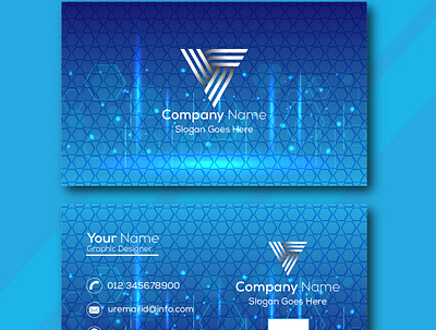 Modern Business Visiting Card|Formal Navy Blue Visiting Card design graphic design visitingcardtemplat