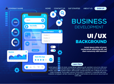 Modern Abstract Background| UI UX Background Design by Komol Khan on ...