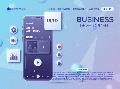 Modern Abstract Background| UI UX Background Design by Komol Khan on ...