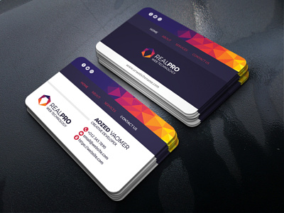 Web Business Card branding design business card design graphic design stationery