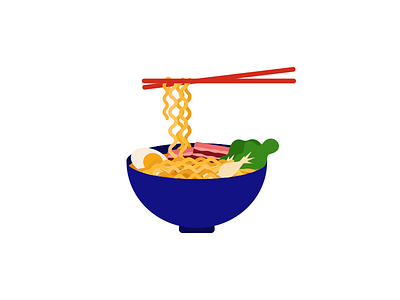 Noods on noods asian bokchoy bowl chopsticks egg food meat noodle pork ramen soup