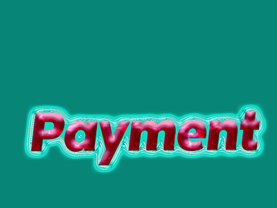 Payment text effect.