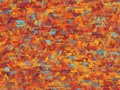 Equilateral Confusion - Orange art colors design equilateral generative pattern processing