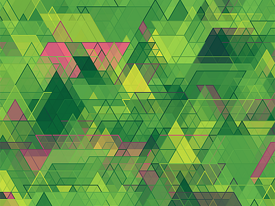 Equilateral Confusion - Green Zoom art colors design equilateral generative pattern processing