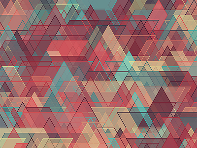 Equilateral Confusion - Red Zoom art colors design equilateral generative pattern processing