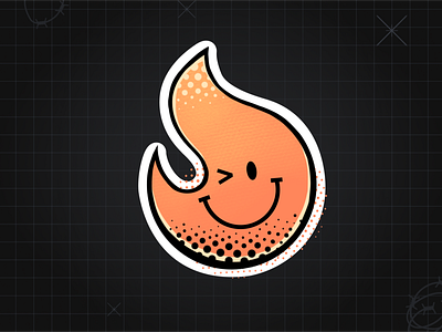 Sticker for HypeAuditor branding character design illustration logo stickers