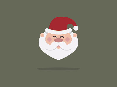 Happy Santa avatar character christmas flat design illustration illustrator santa vector xmas