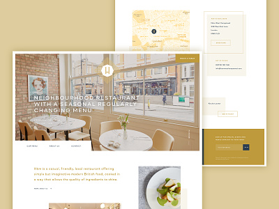 Keeping it fresh bright clean gold type ui webdesign website website design