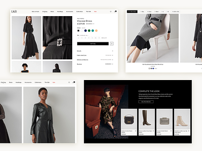 eCommerce clean dark elegant fashion light minimal ui userexperience ux webdesign website
