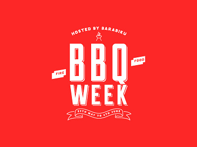 BBQ Week bbq custom lockup pub type